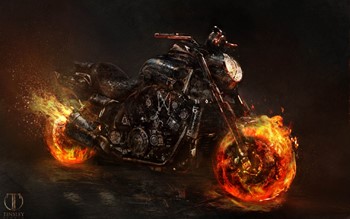 Ghost Rider motorbike